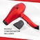 CHI 1400 Series Foldable Compact Hair Dryer, Red, 16 Oz