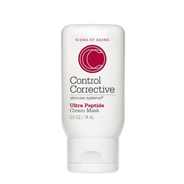 CONTROL CORRECTIVE Ultra Peptide Cream Mask, 2.5 Oz - Advanced Peptide, Retinol &amp; Lactic Acid Anti Aging Mask, Revitalize Collagen &amp; Elastin Production To Smooth Skin, Restores Plumpness &amp; Hydration