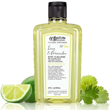 C.O. Bigelow Lime Coriander Body Cleanser, Village Perfumer Moisturizing Body Wash for Men &amp; Women with Aloe Vera, Sodium PCA, and Glycerin, 10 fl oz
