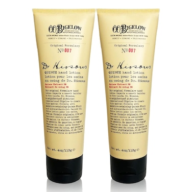 C. O. Bigelow Dr. Hiosous Quince Hand Lotion for Dry Hands, Hand Cream for Women and Men to Soften Dry Cracked Skin, No. 007, 4 fl oz,, Pack of 2