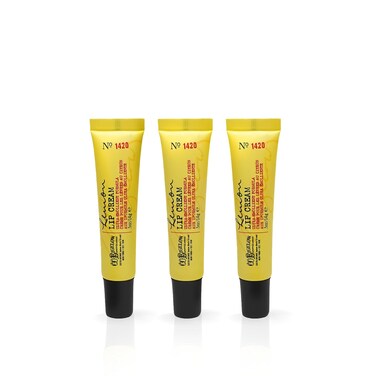 C.O. Bigelow Lemon Lip Cream Trio, Ultra-Emollient Formula with Shea Butter, 0.5 oz / 14g each, pack of 3