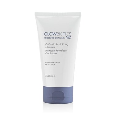 Glowbiotics Probiotic Revitalizing Cleanser: Gentle Hydrating Face Wash for Sensitive Skin   Removes Dirt, Oil &amp; Makeup, Soothes Redness, with Peptides &amp; Aloe Vera