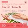 Asara Disposable Face Towel XL Facial Wipes   Organic Vegan Biodegradable   Just Add Water for Makeup Remover Wipes   Sensitive Skin Face Wipes - Clean Daily Towelettes (50 Count)