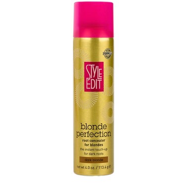 Style Edit DARK BLONDE Root Concealer Touch Up Spray   Instantly Covers Grey Roots   Professional Salon Quality Cover Up Hair Products for Women  4 Ounce (Pack of 1)