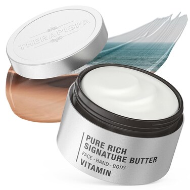 Pure Rich Body Butter - Super Creamy with Ceramides, Hyaluronic Acid, Niacinamide (B3), Panthenol (B5), and Shea Butter for Deep Hydration and Repairing Dry Skin (Vitamin, 7 oz)