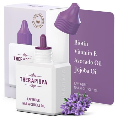 Professional Nail &amp; Cuticle Oil, 2.0 fl oz - Nourished with Jojoba, Avocado, Vitamin E, and Biotin (B7) for Superior Hydration, Repair, Revitalization, and Strengthening (Lavender)