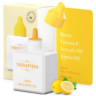 Professional Nail &amp; Cuticle Oil, 2.0 fl oz - Nourished with Jojoba, Avocado, Vitamin E, and Biotin (B7) for Superior Hydration, Repair, Revitalization, and Strengthening (Lemon)