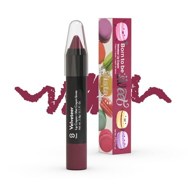 Sistar Born To Be Sweet Velveteer Lip Crayon Lip Color Longwear Chocolate Scented