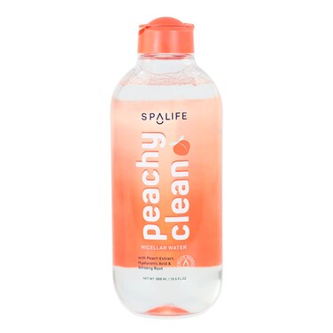 SpaLife Beauty Peachy Clean Micellar Cleansing Water - 13.5 fl oz (With Peach Extract, Hyaluronic Acid &amp; Ginseng Root)