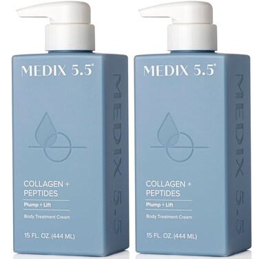Medix 5.5 Collagen Cream Body Lotion &amp; Face Lotion For Dry Skin &amp; Wrinkles   Collagen Peptides Tightening Cream Body Moisturizers Helps Lift, Tighten, &amp; Firm Skin   Skin Care Products   2-Pack
