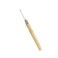 5 Wooden Hair Extensions Loop Needle Threader Wire Pulling Hook Tool for silicone microlink beads and feathers, Set of 5 for hair or feather extensions (5 Hooks)
