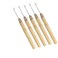 5 Wooden Hair Extensions Loop Needle Threader Wire Pulling Hook Tool for silicone microlink beads and feathers, Set of 5 for hair or feather extensions (5 Hooks)