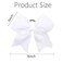 Oaoleer 8inch Jumbo Large Cheer Bows Ponytail Holder Elastic Band Handmade Boutique Hair Accessories for Cheerleading Teen Girls College Women Sports (3PCS, White)