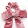 6 PCS Women Lady Velvet Elastics Hair Scrunchies Hair Ties Bow Soft Head Wrap Headbands Elastics Hair Tie Ponytail Holders Hair Accessories