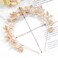 Formery Leaves Wedding Crown Gold Leaf Bridal Headband Hairband Party Prom Handmade Bride Headpiece Hair Accessories for Women and Girls