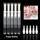 5 Pack 3 ml Transparent Twist Pens, Empty Nail Oil Pen with Brush Tip, Cosmetic Lip Gloss Container Applicators Eyelash Growth Liquid Tube (5x)