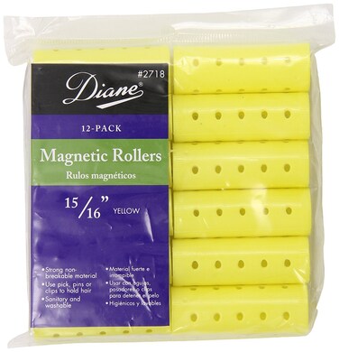 Diane Magnetic Rollers, Yellow, 15/16 Inch