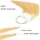 Hair Swatches for Testing Color, Dark Blonde Tone Level 8, Real Natural Remy Human Hair, 30 Strands per Pack, 8 Inches