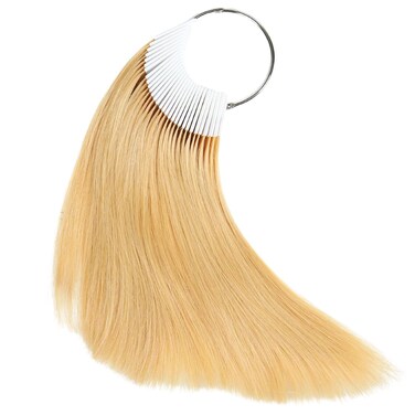 Hair Swatches for Testing Color, Dark Blonde Tone Level 8, Real Natural Remy Human Hair, 30 Strands per Pack, 8 Inches