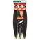 OUTRE SYNTHETIC PRE STRETCHED ULTRA BRAID - XPRESSION 3X 52&rdquo; (Color:1 Jet Black, Pack of 4)