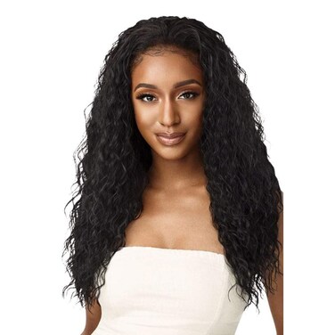Outre Quick Weave Wet &amp; Wavy Half Wig BEACH CURL 24" (DR30)