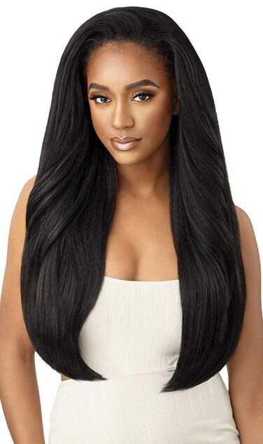 Outre New Half Wig Cap Lays Flat Quick Weave NEESHA H303 (DR2/HNBRN)