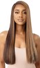 Outre Color Bomb Synthetic HD Lace Front Wig - INANNA, Long Straight Hair Wigs with High Heat Resistant Wigs (1, JET BLACK)