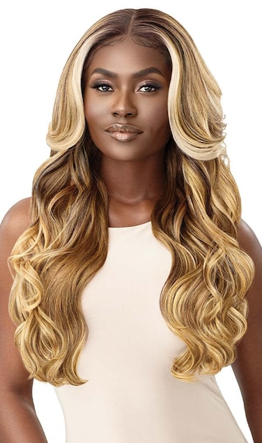 Outre Perfect Hairline Synthetic 13X6 HD Lace Front Wig - ETIENNE (Color:DR CHOCOLATE SWIRL)