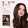Herbishh Travel Pack Hair Dye Color Shampoo in Sachet + 1pc Argan Hair Mask Sachet (Dark brown, 2 sachets)