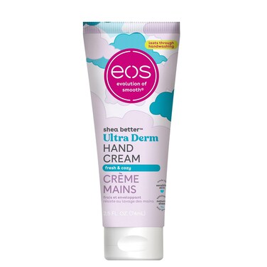 eos Shea Better Hand Cream- Fresh &amp; Cozy, 24-Hour Moisture Skin Care, Lasts Through Hand Washing, 2.5 fl oz