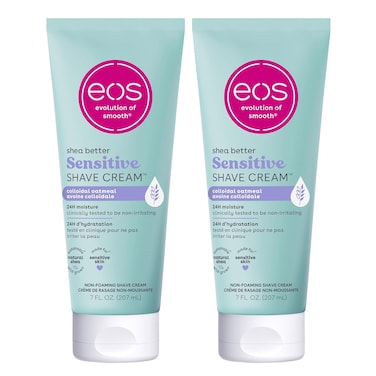 eos Shea Better Sensitive Skin Women's Shave Cream- Fragrance-Free, 14 fl oz, 2-Pack