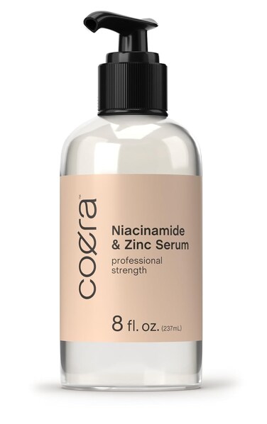 Coera Niacinamide Serum with Zinc   8 fl oz   Moisturizer for Face and Skin   with Hyaluronic Acid   Professional Strength Formula   Free of Parabens, SLS &amp; Fragrances
