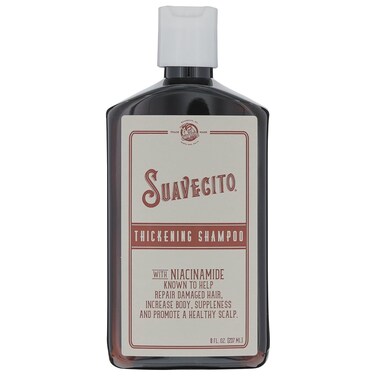 Suavecito Hair Thickening Shampoo With Niacinamide For Thinning Hair - Vitamin B3 Shampoo Repairs Damaged Hair, Improves Health And Fights Hair Loss