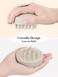 HEETA Hair Scalp Massager Brush, Updated Hair Shampoo Brush, Wet &amp; Dry Scalp Exfoliator with Soft Silicone Bristles, Head Massager Washing Hair Care Tool for Women Men Kid, Bright Beige