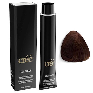 Cree Professional Permanent Hair Color, 100ml - 3.4 fl.oz. (Light Copper Golden Brown 5.34)