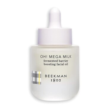 Beekman 1802 Oh! Mega Milk Facial Oil - Hydrating Vitamin C &amp; Niacinamide Serum - Repairs Skin Barrier &amp; Reduces Dark Spots For Aging Skin - Fragrance Free, Sensitive Skin Safe