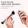 LUMINESS Silk Airbrush Spray Foundation &amp; Buffing Brush Kit &ndash; Full Coverage Foundation &amp; Dual-Sided Buffing Brush - Buildable Coverage, Anti-Aging Formula Hydrates &amp; Moisturizes (Shade - Deep Rich)
