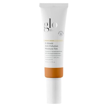 Glo Skin Beauty C-Shield Anti-Pollution Moisture Tint - Tinted Moisturizer With SPF 30 for Face, Broad Spectrum Protection &amp; Vitamin C, 1.7 Oz (7W-Dark)