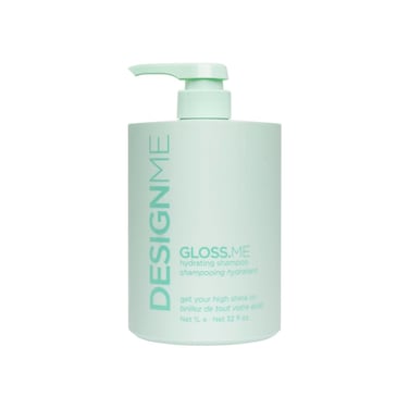 Design.Me GLOSS.ME Hydrating Shampoo   Hemp &amp; Argan Oil Shampoo Adds Softness &amp; Shine   Straight, Wavy, or Curly Hair Shampoo   Sulfate-Free &amp; Color-Safe Moisturizing Shampoo for Dry Hair, 32 Fl Oz