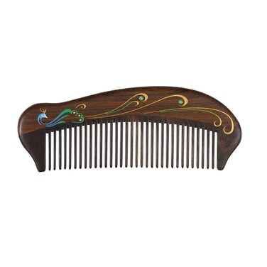 Anti Static Hair Comb - 5.12" None-Tangled Detangling Comb - Fine Tooth Natural Wooden Handmade Combs for Women and Girls