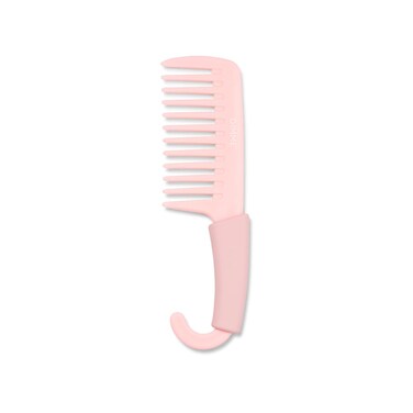 Gimme Beauty - Pink Detangling Shower Comb With Grip Handle - Wide Tooth Comb Great for Wet Brushing &amp; Untangling Curls - Big Comb Easily Distributes Hair Care Products for Dry &amp; Wet Hair (1 Count)