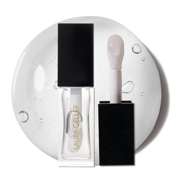 LAURA GELLER NEW YORK Fine Shine Glossy Lip Oil, Glass Half Full - Hydrating Clear Lip Gloss