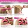 My Beauty Spot Flexi Rods Foam Hair Rollers 5/8" Professional Salon Quality 12 Pcs Rubber Hair Rollers for Long, Medium and Short Hair (Pink)