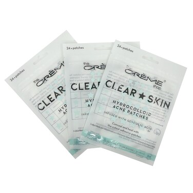 The Cr&egrave;me Shop Star Shape Clear Skin Hydrocolloid Dark Spot Acne Patches - Infused with Salicylic Acid + Witch Hazel   Adhesive patches that fight pesky pimples. (72 Patches / 3 Sizes)