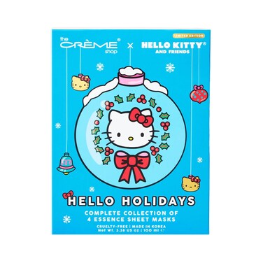 The Creme Shop Hello Holidays Hello Kitty Limited Edition Collection of 4 Essence Sheet Masks