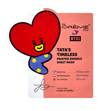 TATA&rsquo;S TIMELESS Printed Essence Sheet Mask - Infused with Hemp Oil, Watermelon, Allantoin