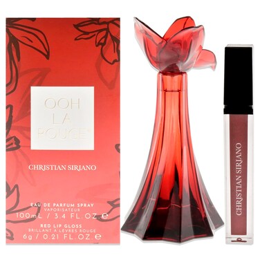 Christian Siriano Ooh La Rouge for Women - 2 Pc Gift Set 3.4 oz EDP Spray, 0.21oz Red Lip Gloss