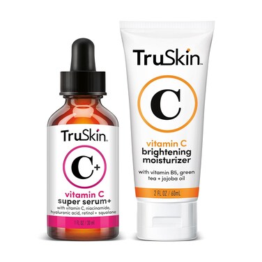 TruSkin Super C Duo with Vitamin C Plus Super Serum 1 fl oz &amp; Vitamin C Brightening Moisturizer 2 fl oz &ndash; Anti Aging Skin Care Gift Set for Bright, Smooth, Firmer-Looking Skin