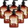 Soapbox Coconut Milk &amp; Shea Moisturizing Hand Soap for Bathroom &amp; Kitchen with Pump Dispenser, (6 Pack, 8oz Each)