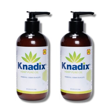 Hemp Oil Cream Ideal for Sensitive Skin Pack of 2-8 oz Each - Moisturizing and Emolient (2)